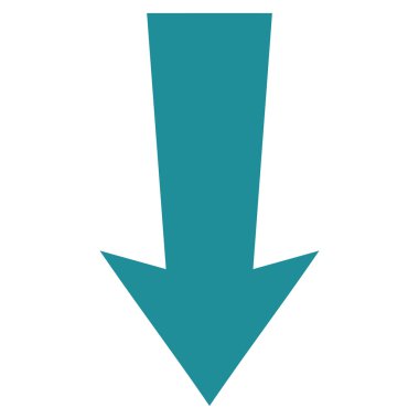 Düz vektör simgesi aşağı ok