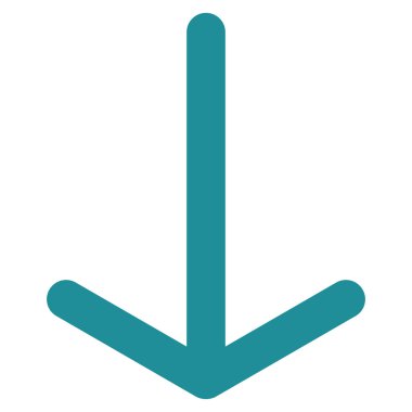 Düz vektör simgesi aşağı ok