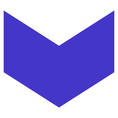 Düz vektör simgesi aşağı yön