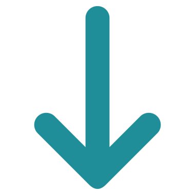 Düz vektör simgesi aşağı ok