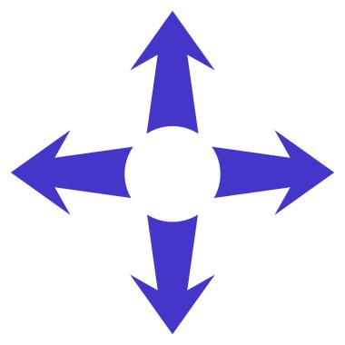 Oklar düz vektör simgesini genişletin