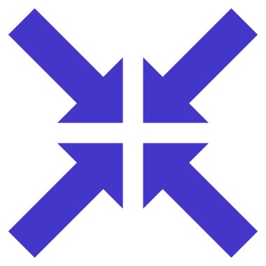 Basınç oklar düz vektör simgesi