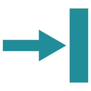 Doğru düz taşımak vektör simgesi