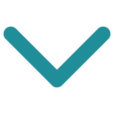 Düz vektör simgesi aşağı yön