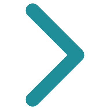 Yön sağ düz vektör simgesi