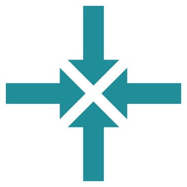 Oklar düz vektör simge sıkıştırmak