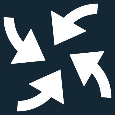 Siklon oklar düz vektör simgesi