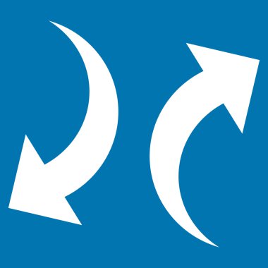 Vektör simge Exchange oklar düz