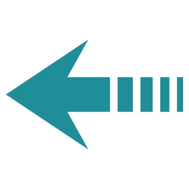 Sol düz vektör simge göndermek