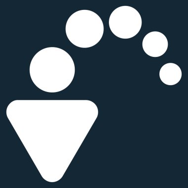 Düz vektör simgesi geri al