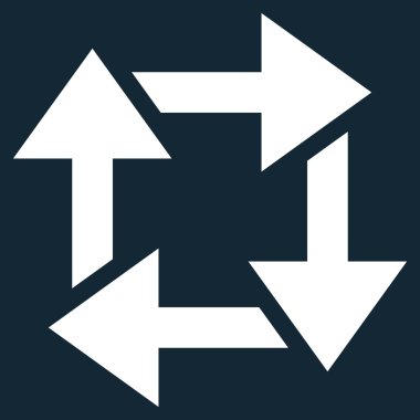 Geri dönüşüm düz vektör simgesi