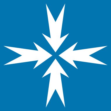 Sıkıştırma OK düz vektör simgesi