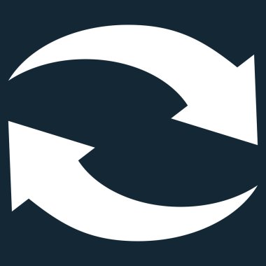 Vektör simge Exchange oklar düz