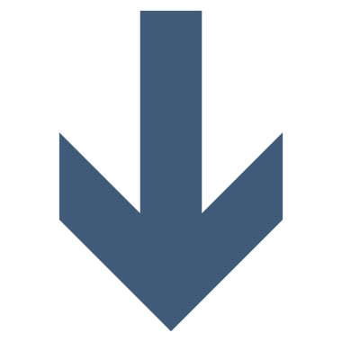 Düz vektör simgesi aşağı ok