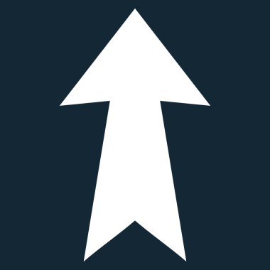 Düz vektör simge yukarı ok