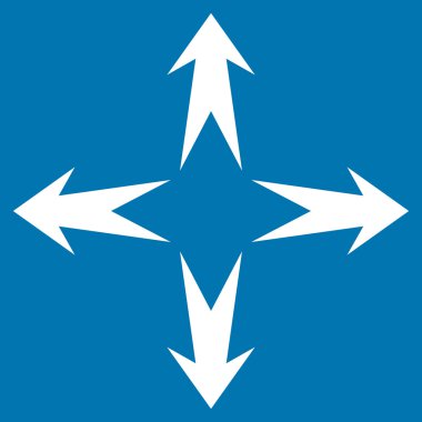 Oklar düz vektör simgesini genişletin