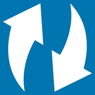 Düz vektör simgesini tazele