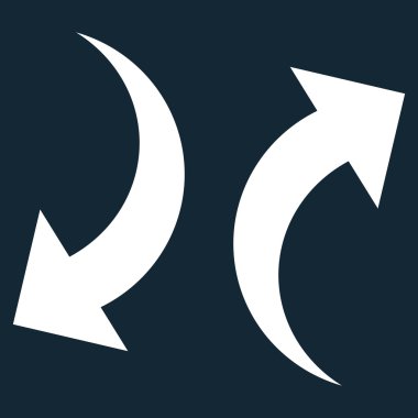 Vektör simge Exchange oklar düz