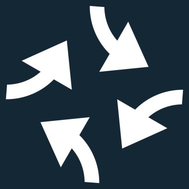 Oklar düz vektör simge girdap