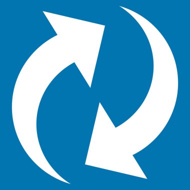 Düz vektör simgesini tazele