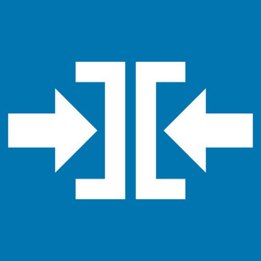 Basın yatay yöndeki düz vektör simgesi