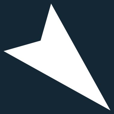 Ok ucu sağ aşağı düz vektör simgesi