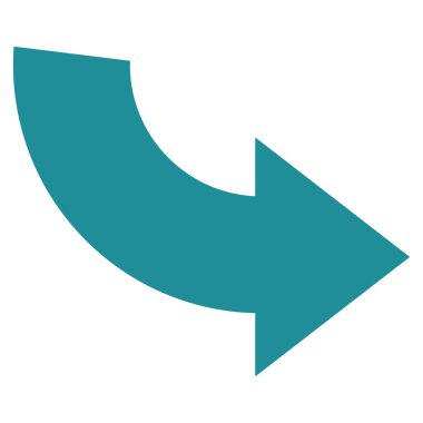 Saatin tersi yönde düz vektör simge döndürmek