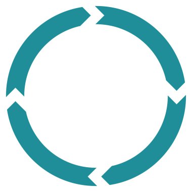 Döndürme düz vektör simgesi