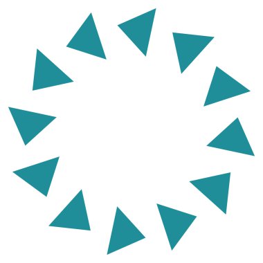 Saatin tersi yönde düz vektör simge döndürmek