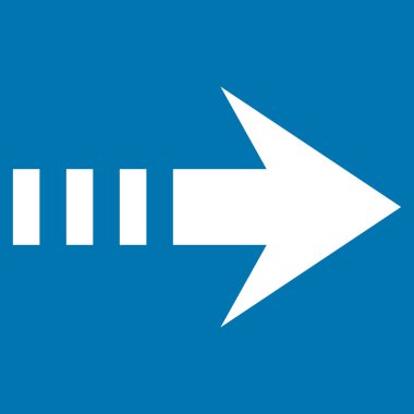 Sağ göndermek düz vektör simgesi