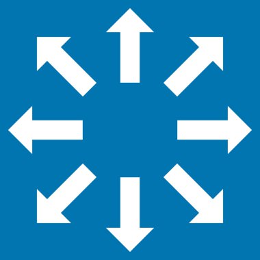 Oklar düz vektör simge patlayabilir