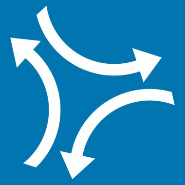 Vektör simge Exchange oklar düz