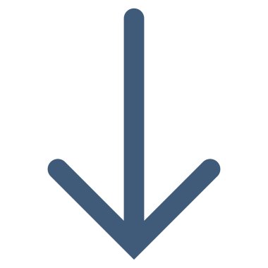 Düz vektör simgesi aşağı ok