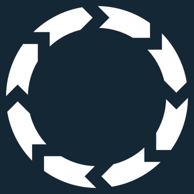 Dolaşım düz vektör simgesi