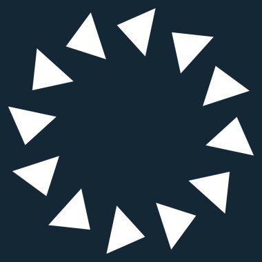 Saatin tersi yönde düz vektör simge döndürmek