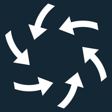 Oklar düz vektör simge girdap