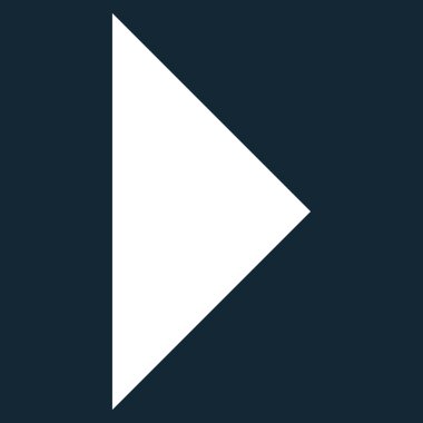 Ok ucu sağ düz vektör simgesi