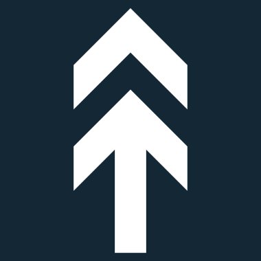 Düz vektör simge yukarı ok