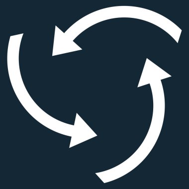 Oklar düz vektör simge girdap