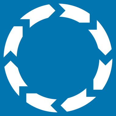 Dolaşım düz vektör simgesi