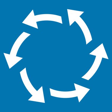 Santrifüj oklar düz vektör simgesi