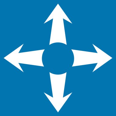 Oklar düz vektör simgesini genişletin