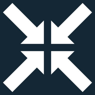 Basınç oklar düz vektör simgesi