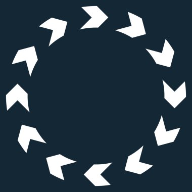 Dolaşım düz vektör simgesi