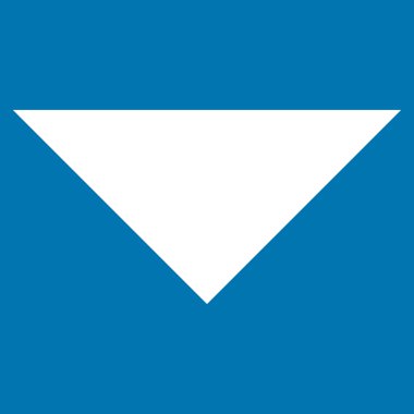 Düz vektör simgesi aşağı ok ucu