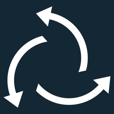 Santrifüj oklar düz vektör simgesi