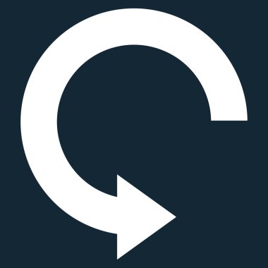 Sağa döndür düz vektör simgesi