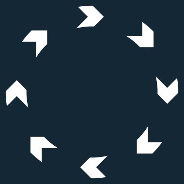 Dolaşım düz vektör simgesi