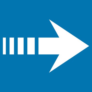 Sağ göndermek düz vektör simgesi