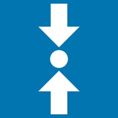 Basınç dikey düz vektör simgesi